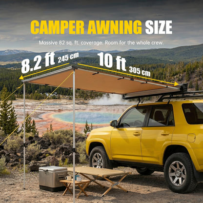 Car Awning for Camping Off-Road,Replacement for Jeep SUVs Trucks Vans