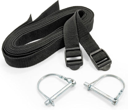 Camco RV Ladder Mount Bike Rack - Easily Holds 2 Bikes & Folds for Convenient RV Storage - Max Weight Capacity of 60 lbs - Designed w/Heavy Duty Steel (51492)