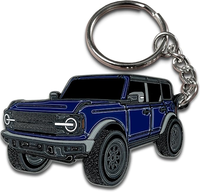 Bronco Keychain Accessories 4 door key chain Fob Cover Cool Mods compatible with Ford Bronco 2021 2022 2023