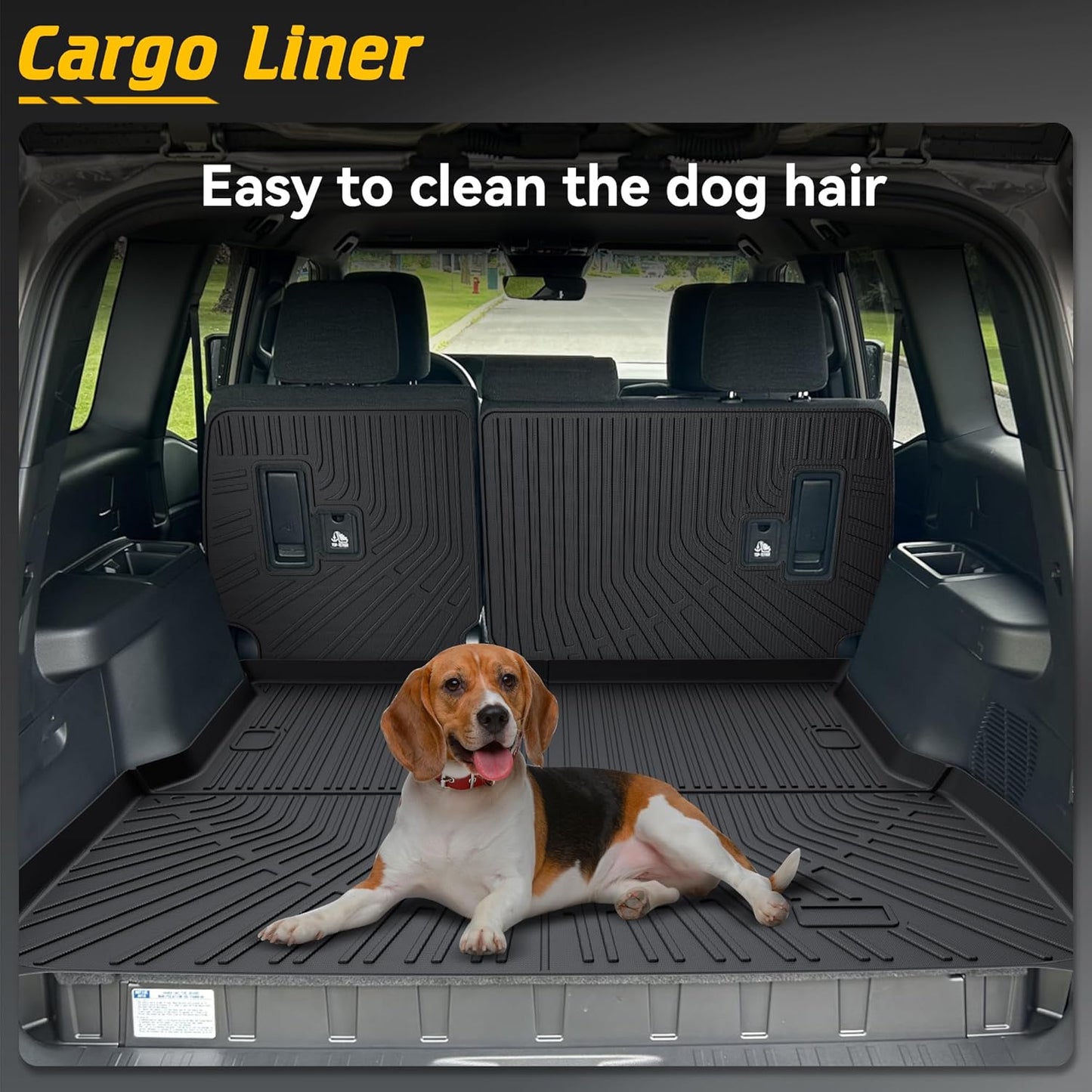 6 Pcs Floor Mats Cargo Mat Fit for Toyota Land Cruiser Prado LC250 2024-2026 / Lexus GX550 2024-2026
