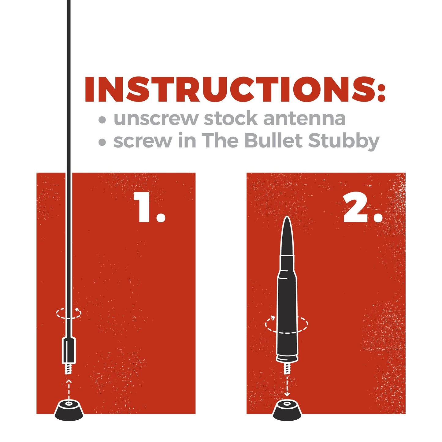 Bullet Style Stubby Antenna for Mini Cooper 2001-2026