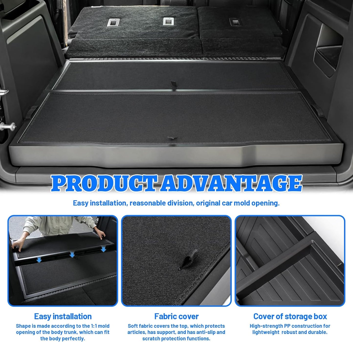 Rear Hidden Storage Box Compatible with Ford Bronco 2021-2025 4-Door
