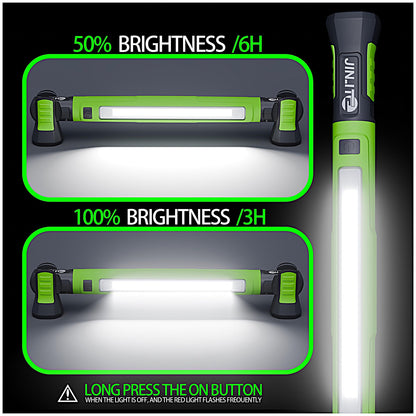 Magnetic Work Light - 3000LM Rechargeable LED Work Light Bar, 5200mAh Under Hood Mechanic Light for Garage, Workshop, Vehicle Inspection