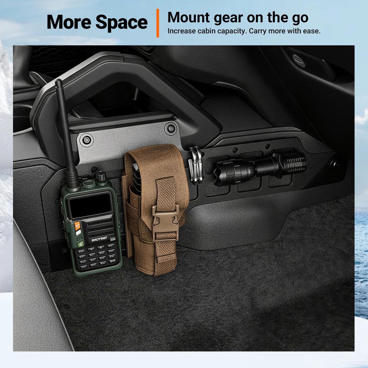 Passenger Side Molle Panel Compatible with 2021-2025 Ford Bronco 2/4 Door