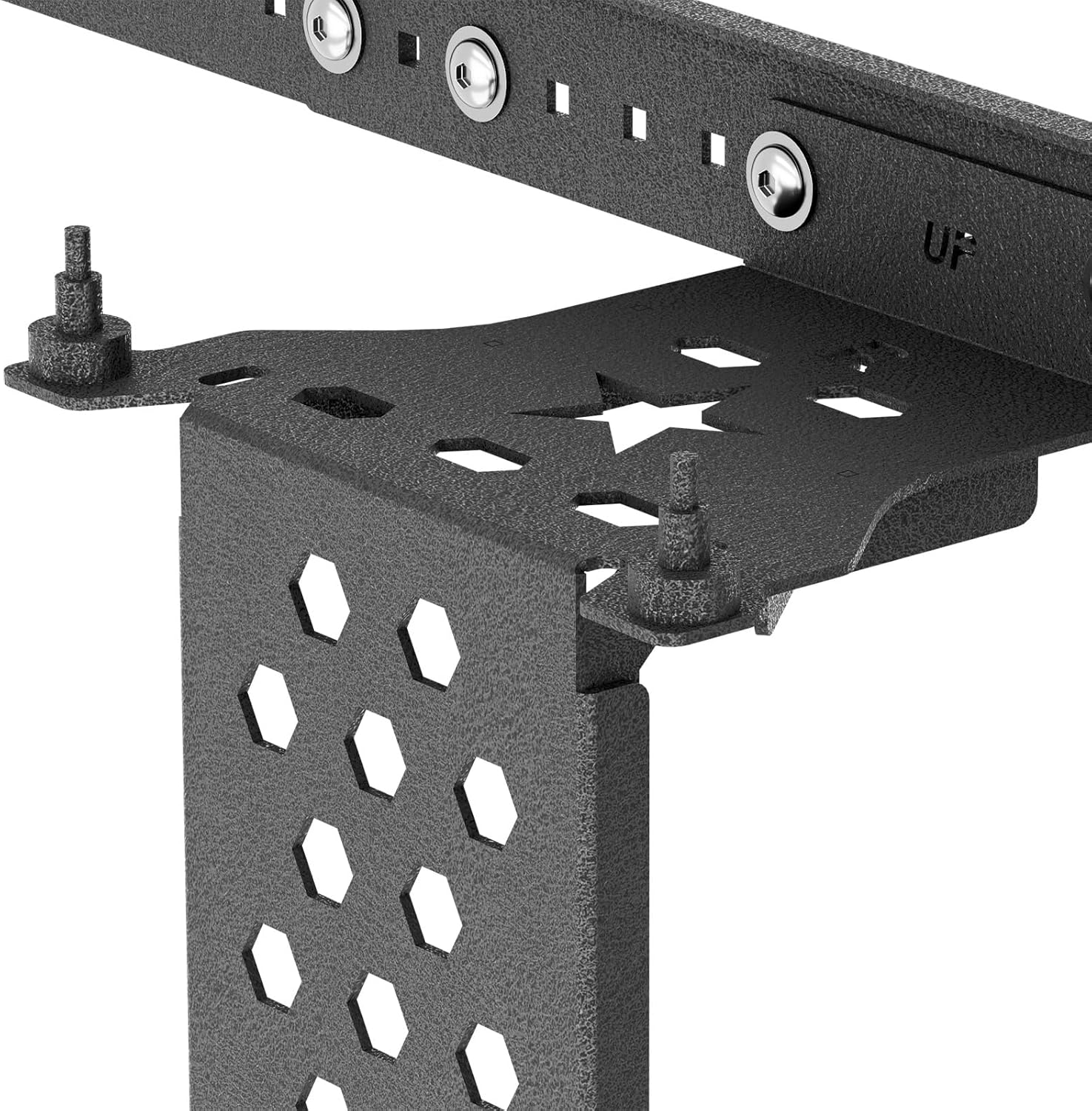 Door Storage System Hangers Rack Bracket Compatible with 2021 2022 2023 2024 2025 Ford Bronco, Wall Mounted Removable Doors Holder for 4 Door (Front & Rear Doors, Black)