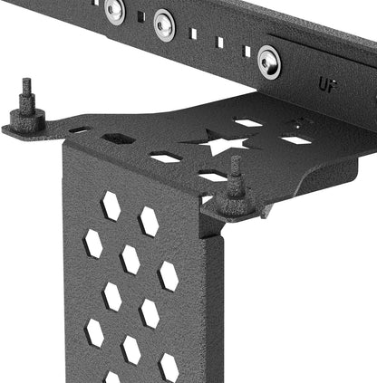 Door Storage System Hangers Rack Bracket Compatible with 2021 2022 2023 2024 2025 Ford Bronco, Wall Mounted Removable Doors Holder for 4 Door (Front & Rear Doors, Black)