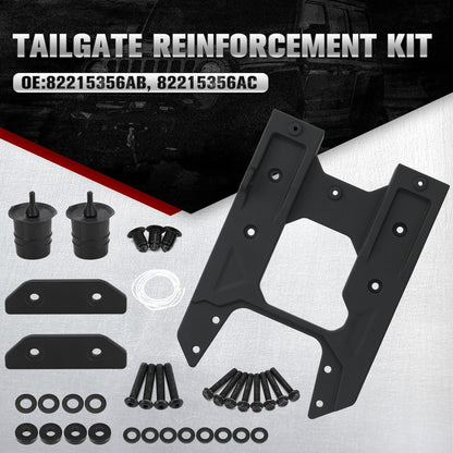 Oversized Spare Tire Tailgate Reinforcement Kit for 18-26 Jeep Wrangler JL 82215356AB 82215356AC