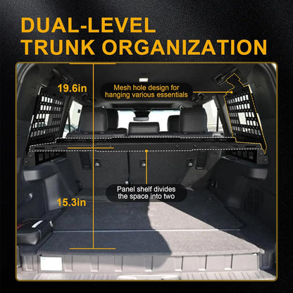 Trunk Cargo Rack and Rear Window Molle Panel Kit Compatible with Toyota Land Cruiser LC250 2024 2025