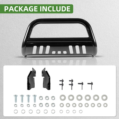 Bull Bar Fit for Chevy Colorado 2015-2026 with LED Light & w/License Plate