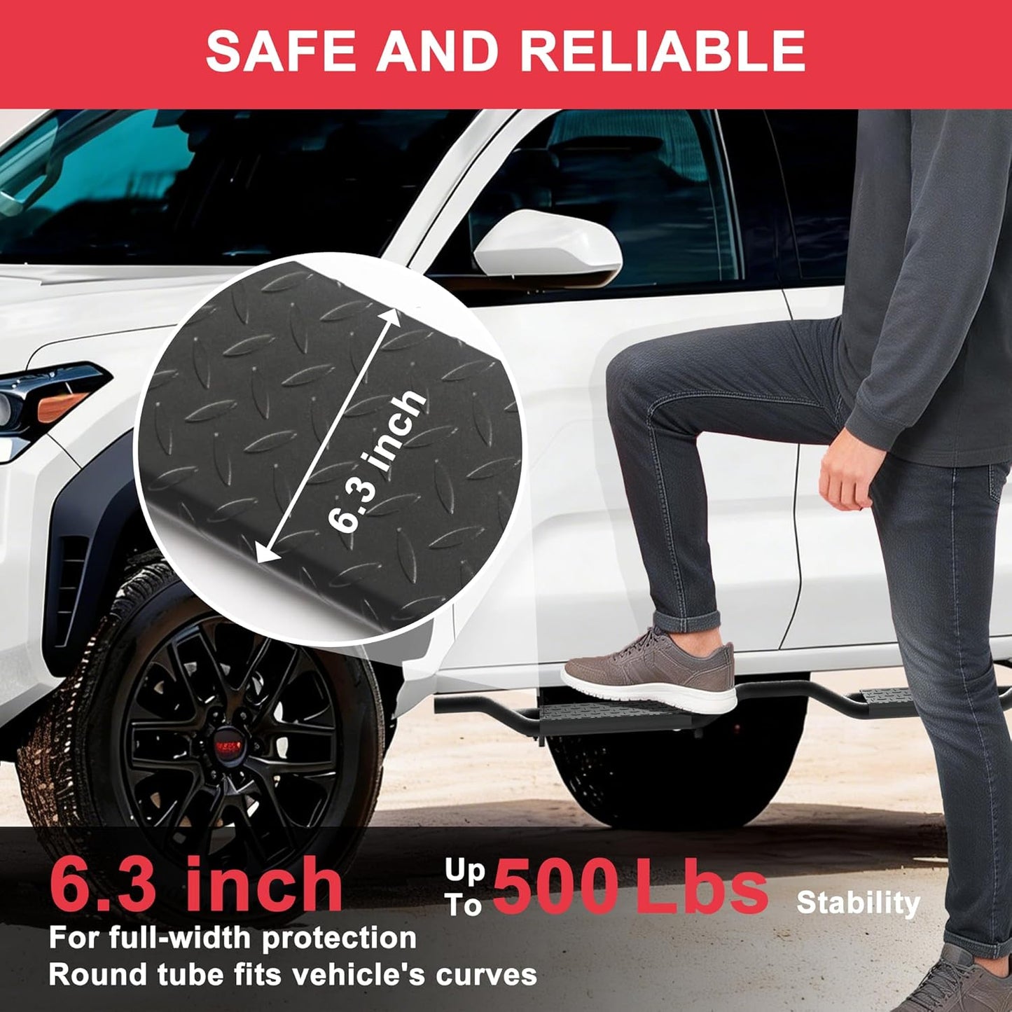 Running Boards Fit for Toyota Tacoma Double Cab 2024-2026