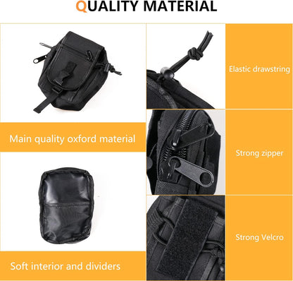 7Pcs Tailgate Storage Bag for 2021 - 2026 Ford Bronco 2/4 Door (Black)
