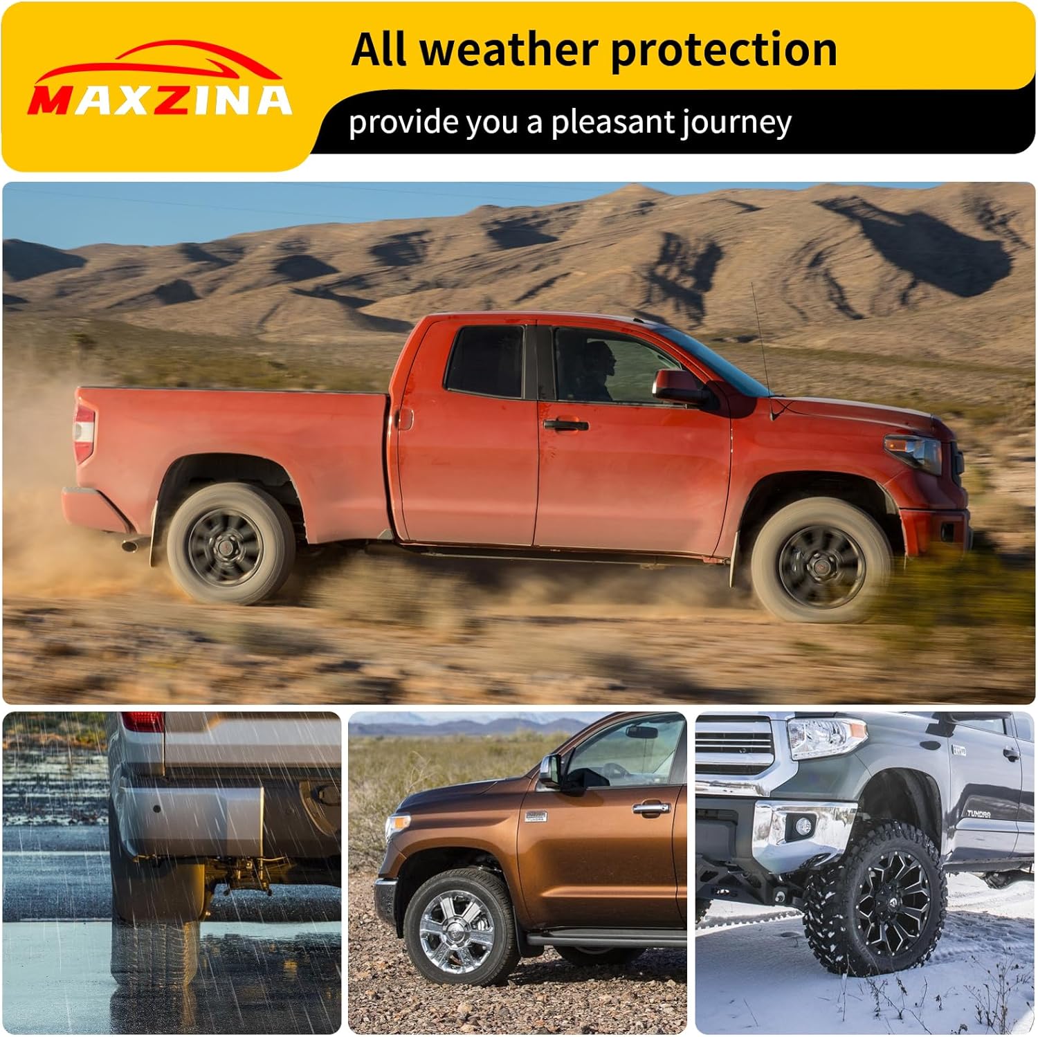 Hood Protector Compatible with 2022-2025 Toyota Tundra 2023-2025 Toyota Sequoia Hood Shield TPE Hood Deflector Hood Guard for 2023 2024 Tundra 2024 Sequoia Accessories