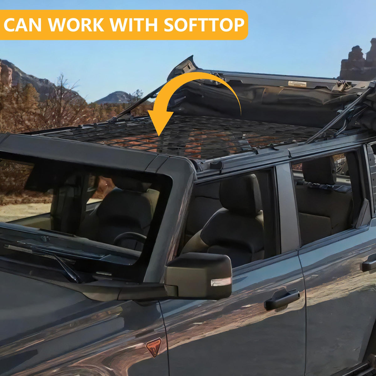 Roof Hammock for 2021-2026 Ford Bronco 4 Door Exterior Accessories