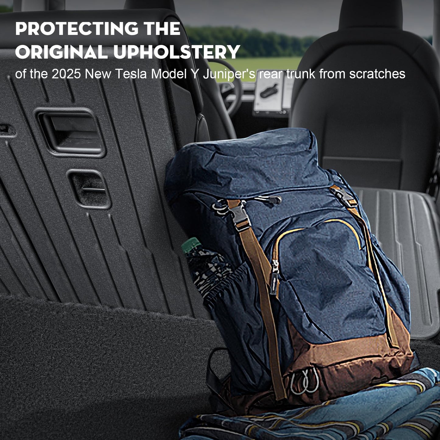 Rear Seat Back Protector for Tesla Model Y/ 3 2026 [Upgraded TPE]