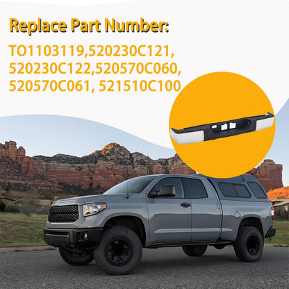 Rear Step Bumper Assembly Compatible with 2014 - 2021 Toyota Tundra