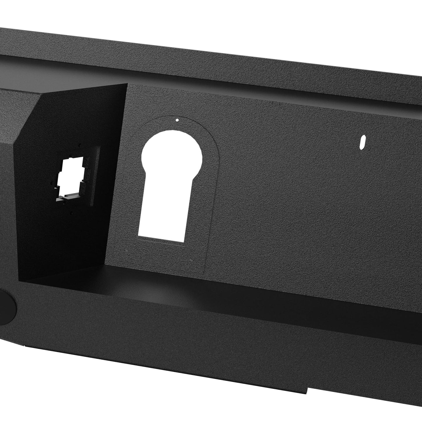 Rear Bumper Compatible with 2016-2023 Toyota Tacoma 3rd Gen with 4 x 18W LED Lights, Paintable Armor & D-rings, Sensor Holes