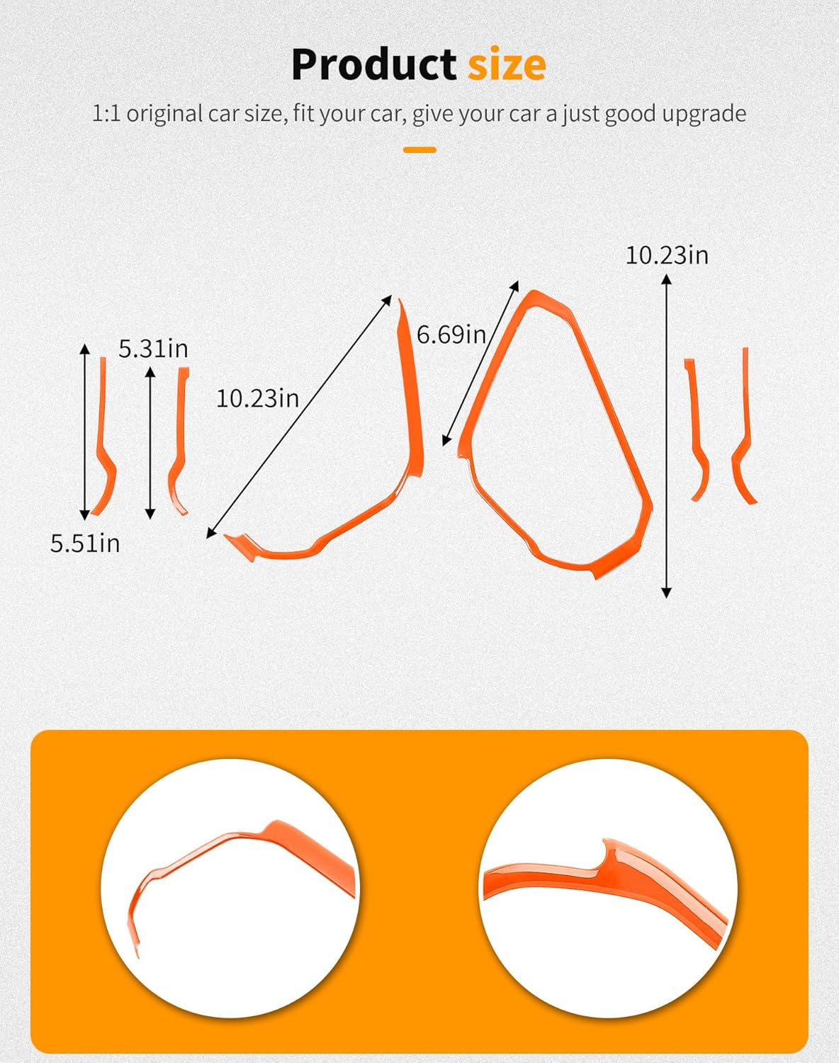 Center Console Grab Handle Orange Ford Bronco 2021-2025 - OMOTOR