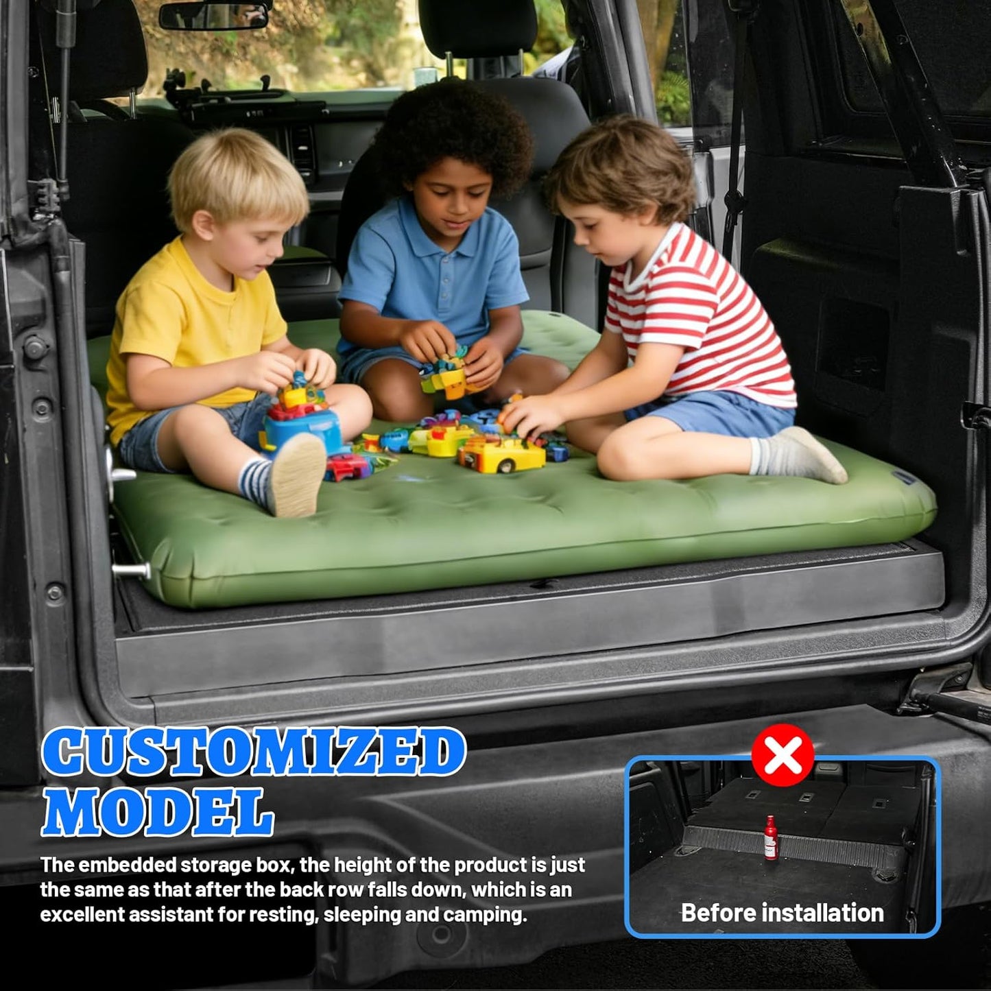 Rear Hidden Storage Box Compatible with Ford Bronco 2021-2025 4-Door