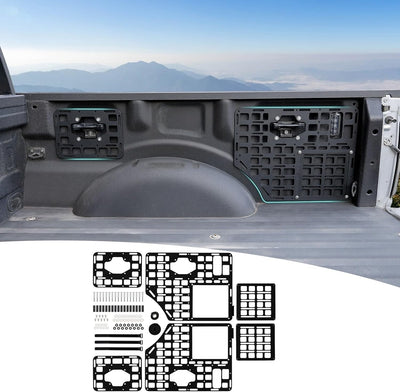 5.5FT Side Truck Bed Molle Panel Rack System Compatible with 2015-2025 Ford F150