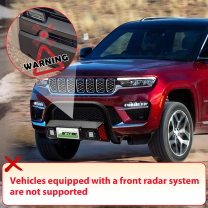 Bull Bar Fit with LED Light & w/License Plate Bracket for Toyota Tundra 2022-2026  (Note:Doesn't fit Front Radar Models)