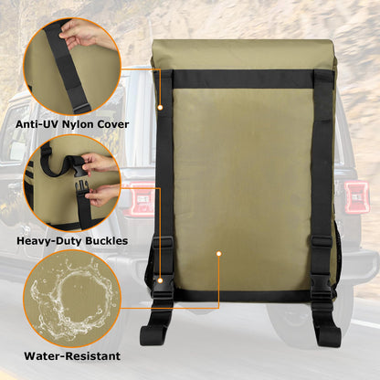 Spare Tire Trash Bag, Offroad Storage Bag Heavy Duty Truck Tailgate Fits up to 40" Tire for Jeep Truck SUV Car