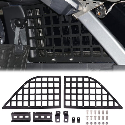 2 Pcs Black Rear Window Molle Panel for 2021-2026 Ford Bronco 4 Door
