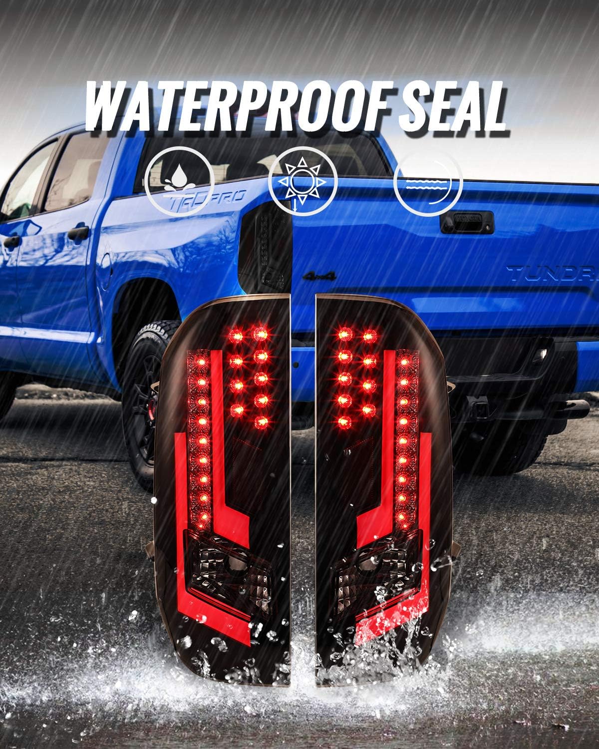 2PCS LED Tail lights Fit for 2014-2020 Toyota Tundra