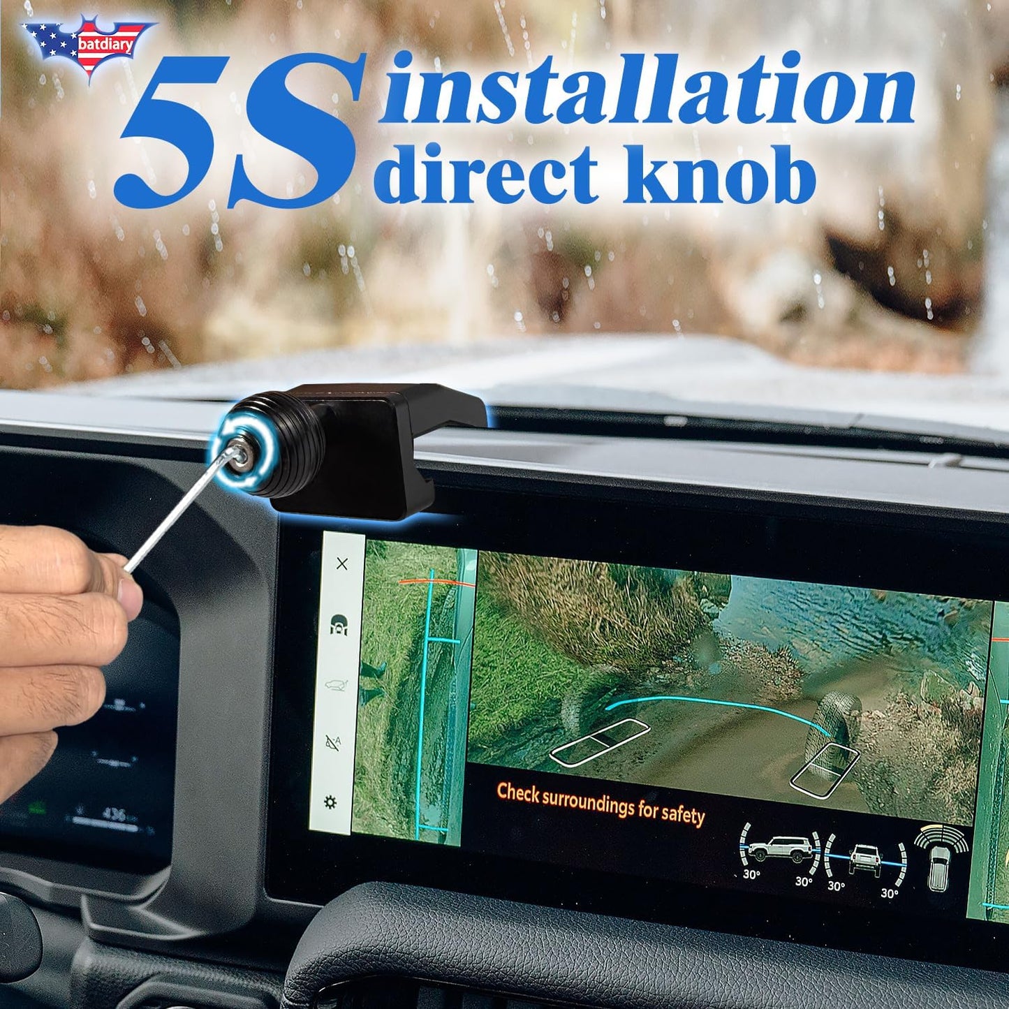 Aluminum Phone Mount for Toyota Land Cruiser 250 2024-2025 for iPhone 16/15 Pro Max, Galaxy S24