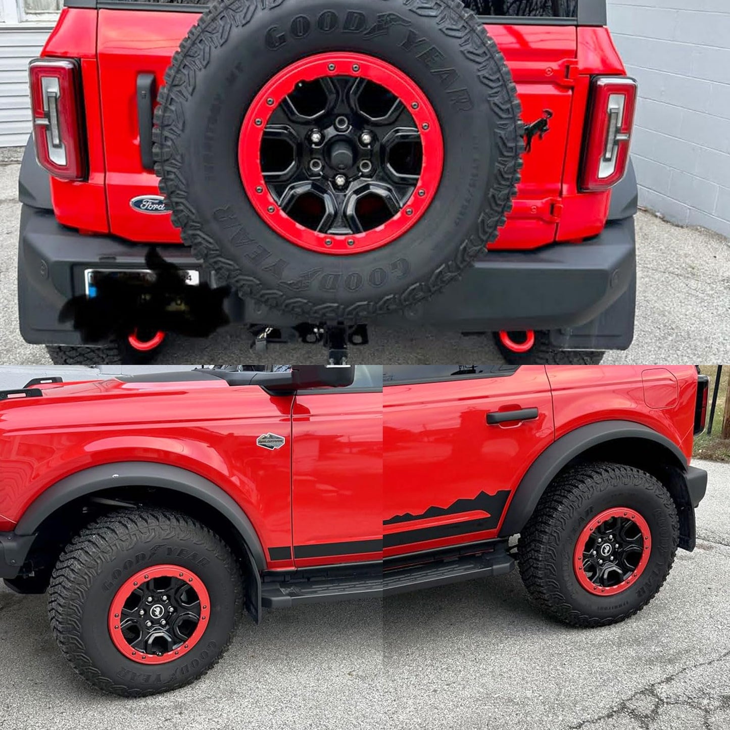 5 Pcs Bead Lock Wheel Trim Rings Kit Fit for 2021-2026 Ford Bronco