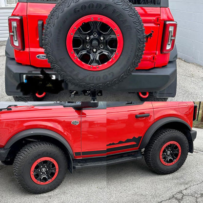 5 Pcs Bead Lock Wheel Trim Rings Kit Fit for 2021-2026 Ford Bronco