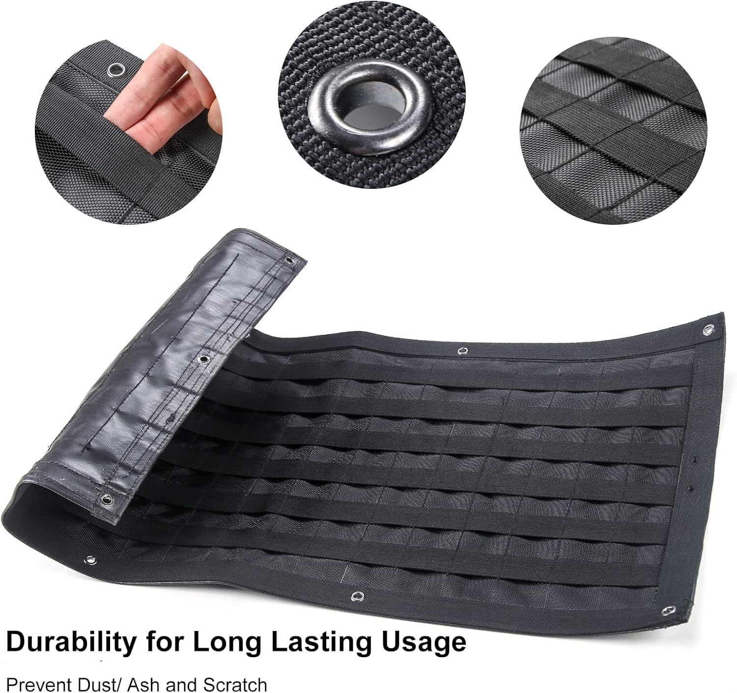 RT-TCZ Tailgate Storage Bag Tool Kit Cargo Organizer Storage Pockets Canvas for Jeep Wrangle TJ JK JKU JL JLU 1997-2022,3PCS