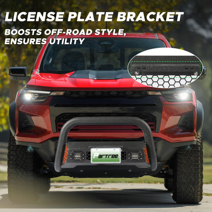 Bull Bar Fit for Chevy Colorado 2015-2026 with LED Light & w/License Plate