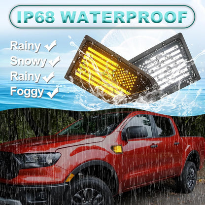 Smoked Led Fender Lights Fit For 2019 - 2023 Ford Ranger (For xl xlt lariat tremor only)