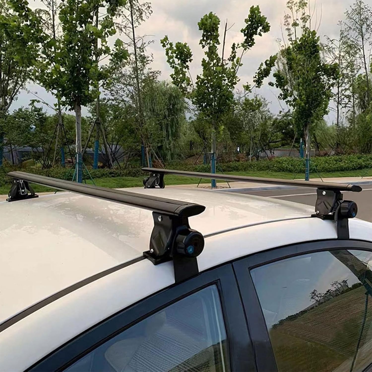 Without Roof Rail Rack Lockable Roof Rack Cross Bars Fit for Dodge Durango 2011-2024 2025 Crossbars Rooftop Luggage Cargo Carrier