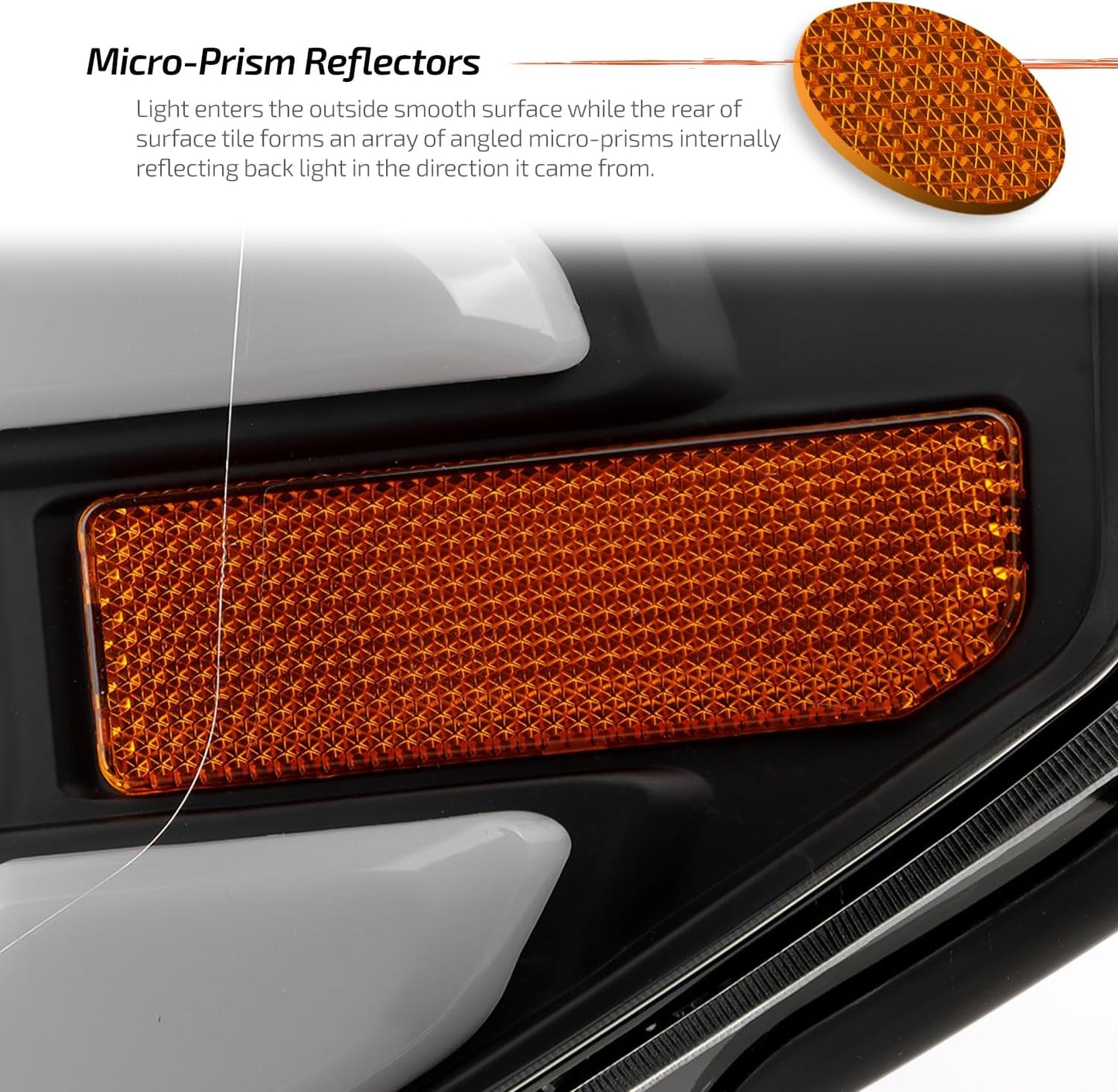 AKKON - Fits 2014-2020 Toyota Tundra Pickup Black Headlights Pair Driver & Passenger w/LED Tube DRL Running Light