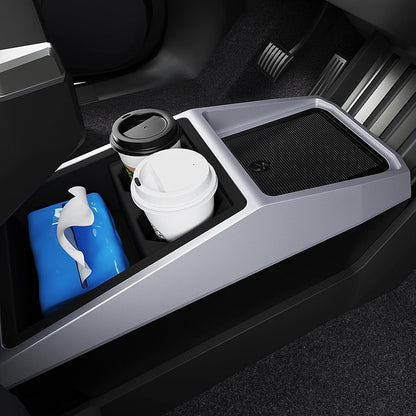 Floor Console Organizer Compatible with Tesla Cybertruck 2024, Multifunctional Storage Box for Cybertruck Accessories