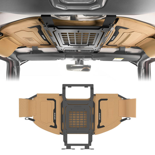 MOLLE Panel Metal Roof Rack with Canvas Insulated Storage Bag Fits Jeep Wrangler JL  2018-2026 4 Door
