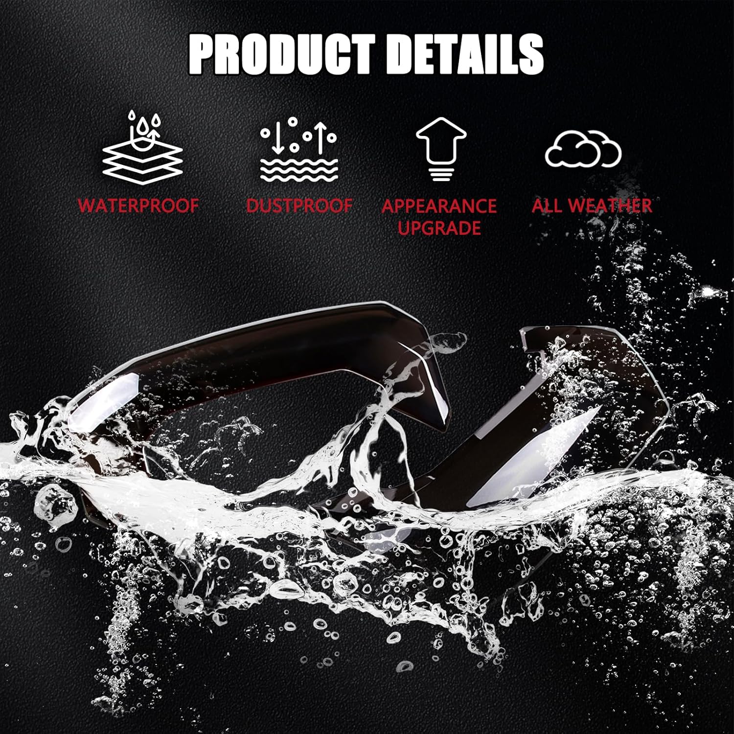 LLKUANG Rear Tail Light Cover Tail Lamp Shell Shade Guard Trim Frame Compatible with Toyota Tundra 2022 2023 2024 2025,ABS Car Taillight Protective Shell Bezels Smoke Black Taillight Shell Accessories