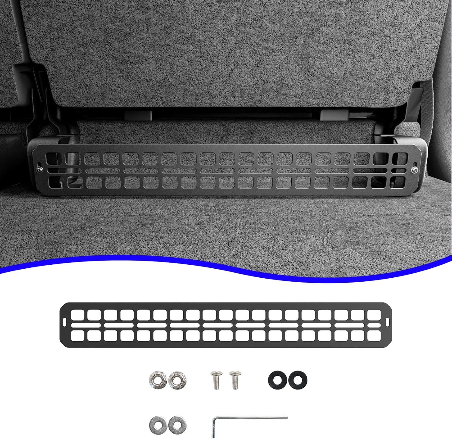 Seat Bottom Divider Panel Compatible with 2015-2025 Ford F150 Under Seat Organizers Molle Panel Replacement for 2015-2025 F-150 Accessories