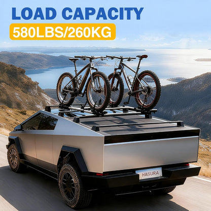 4PCS Cargo Bars Rails  for Tesla Cybertruck