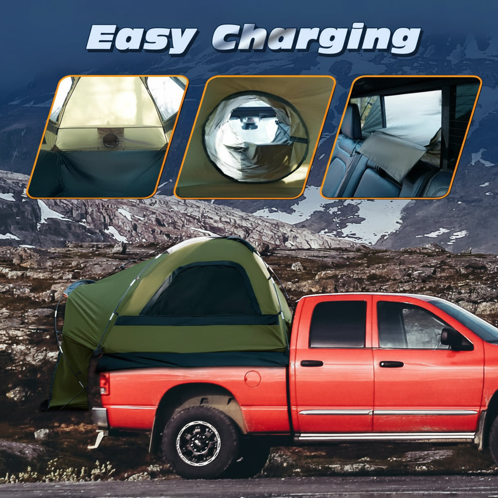 Truck Bed Tent, Waterproof PU3000mm Pickup Truck Tent for Camping Bed, for Car Camping