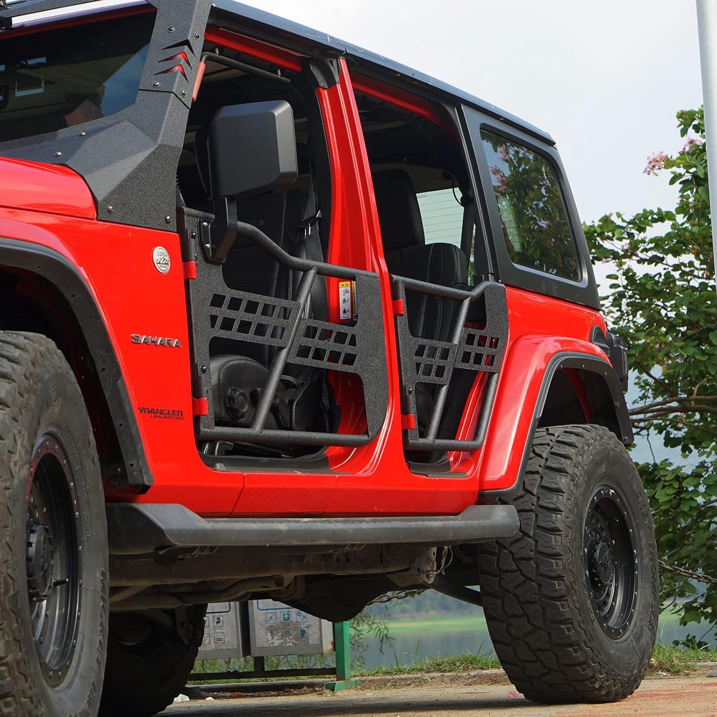 Hooke Road Front Rear Tubular Half Doors for 2018-2025 Jeep Wrangler JL & 2020-2025 Gladiator JT (4 Doors Set)