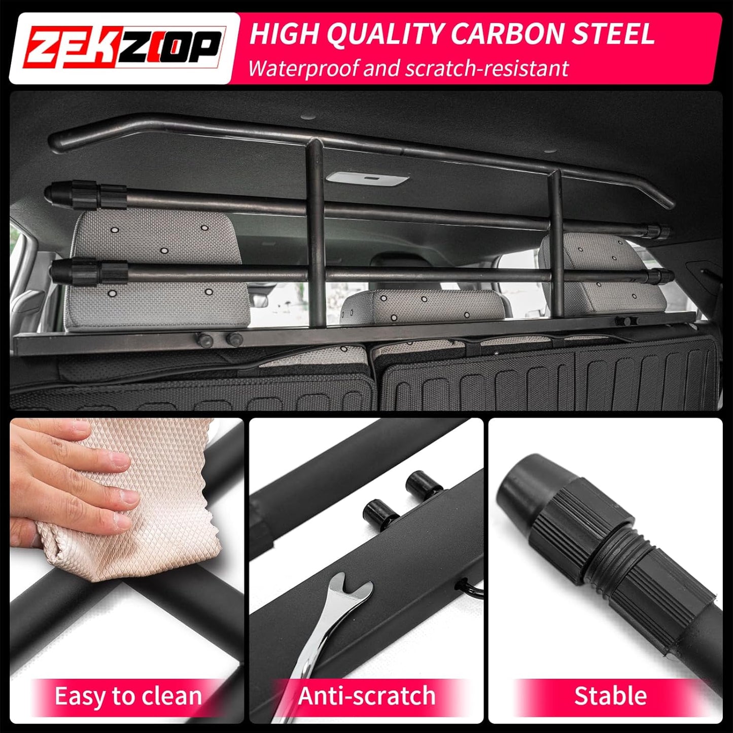 Heavy-Duty Carbon Steel Pet Barrier Compatible with 2025 2026 Toyota 4Runner