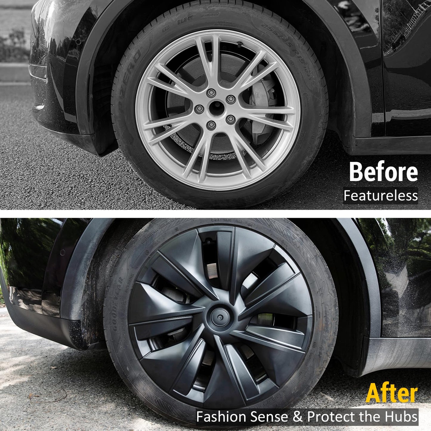 Hubcaps for Tesla Model Y Wheel Cover Hub Caps For Tesla Model Y 2021- 2024