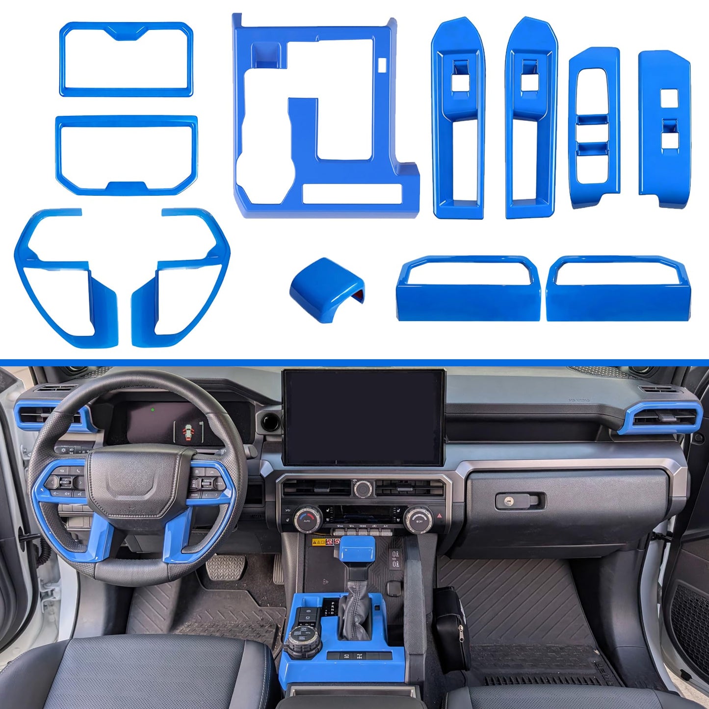 12Pcs Interior Decor for Toyota Tacoma 2024 - 2026