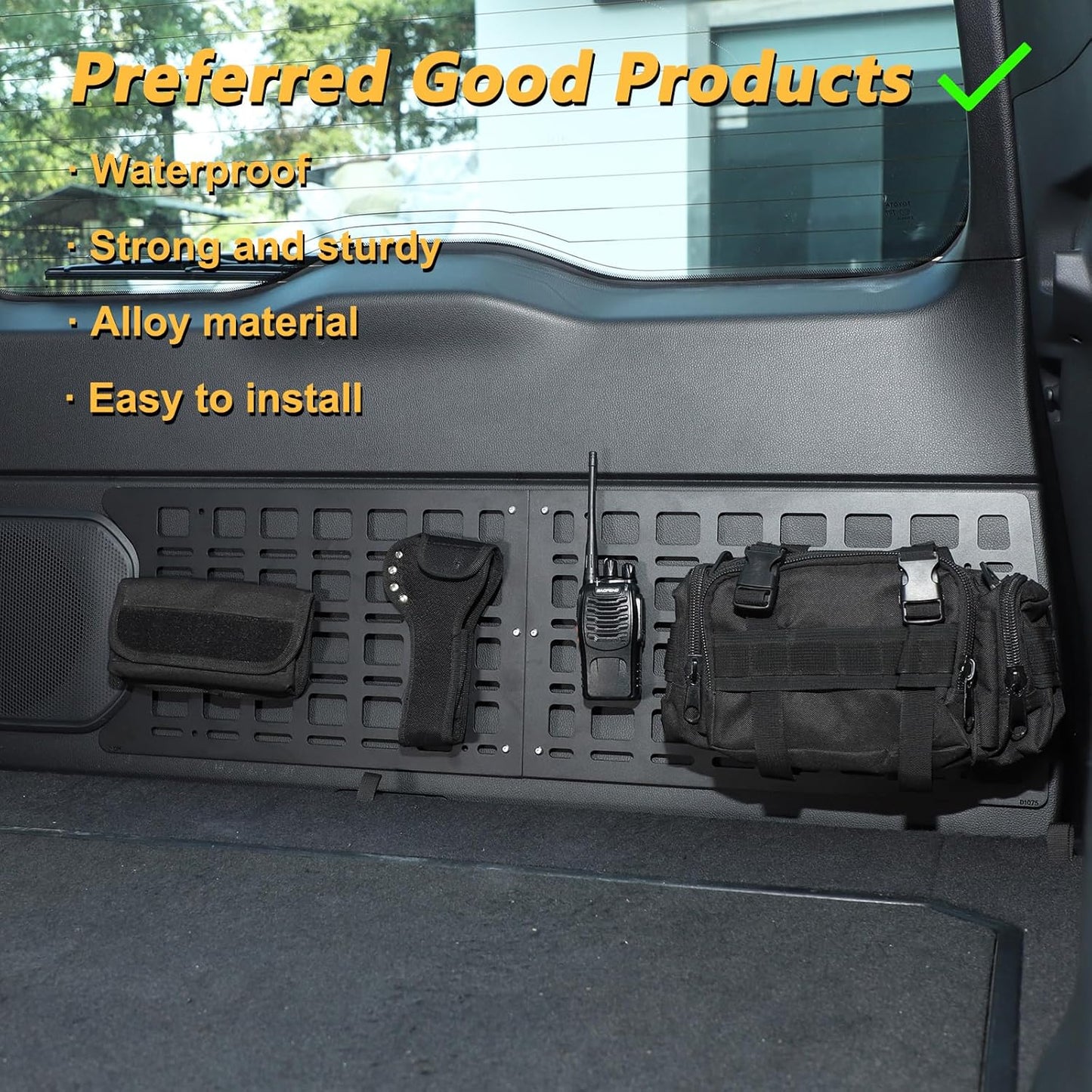 1PCS Tailgate Molle Panel Cargo Rack Compatible with Toyota Land Cruiser 250 Prado J250 LC250 2024 2025
