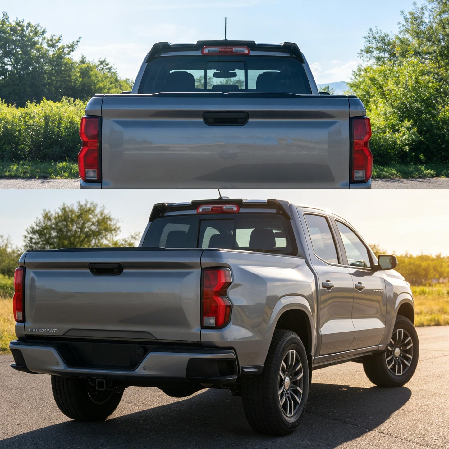 Rear Spoiler Cab Roof Wing Fit for Chevy Colorado LT/WT/ Z71/ ZR2/ Base 2015-2022