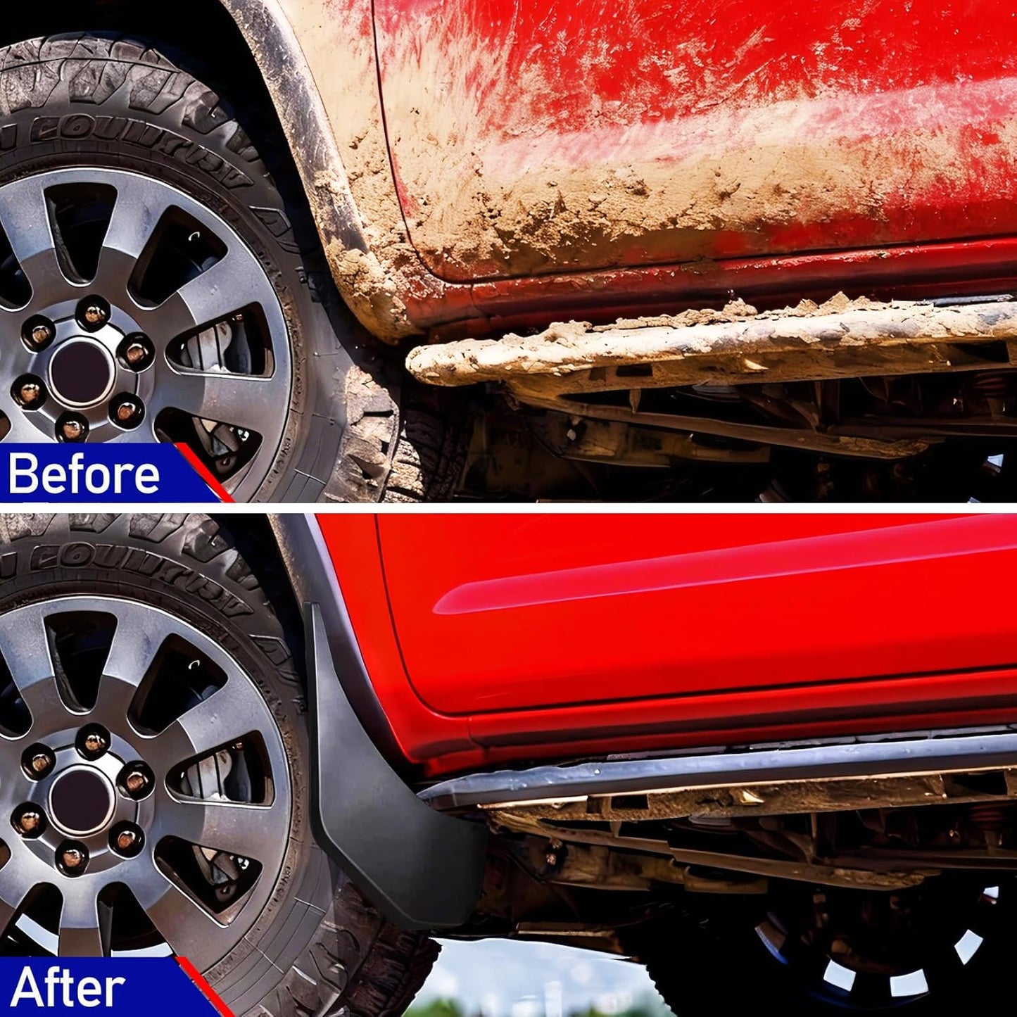 4PCS All-Weather Mud Flaps for Toyota Land Cruiser Prado 2025 2024