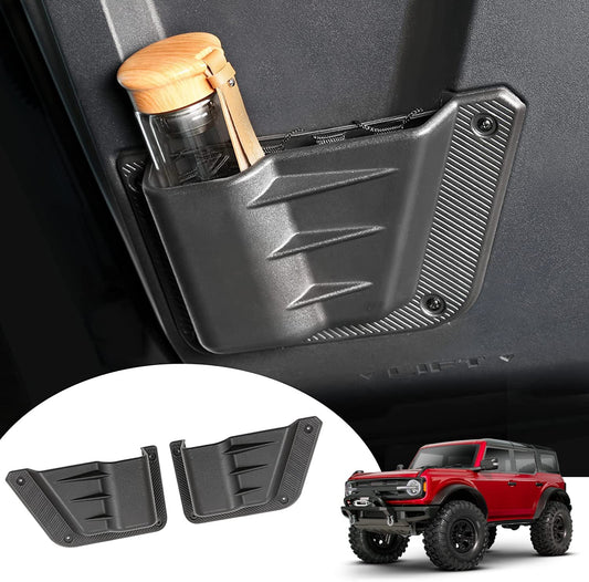 Rear Door Pocket for Ford Bronco Accessories 2021 2022 2023, Side Door Storage Box fit Bronco 4-Door, Interior Accessories, Black