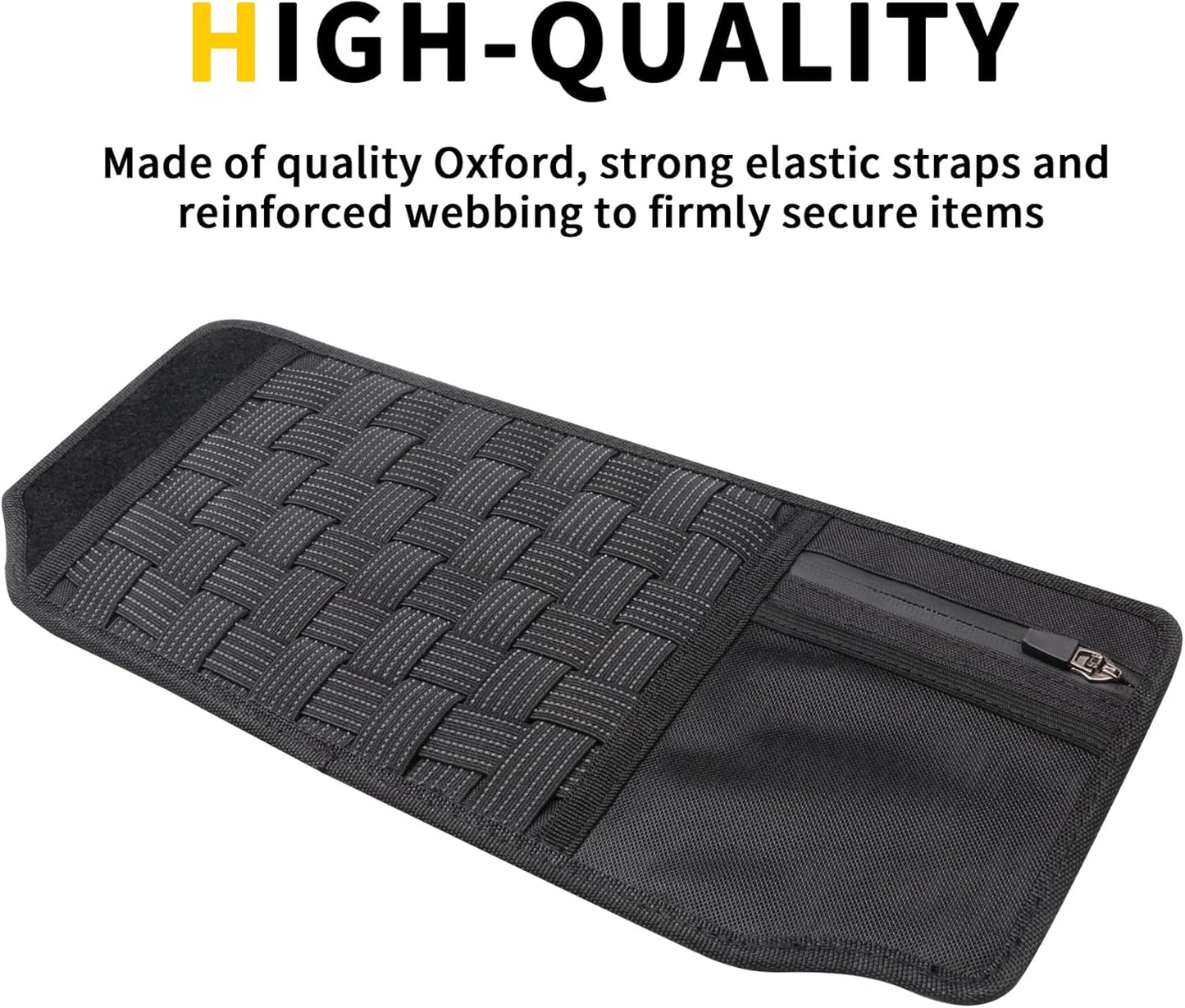 Tactical Sun Visor Organizer Visor Storage Compatible with 2021 2022 2023 2024 2025 Ford Bronco 2/4 Door Accessories Car Sun Visors Sunglasses Holder Webbing Molle Panel, 2x Driver Passenger